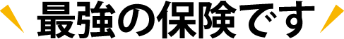 火災保険は最強の保険